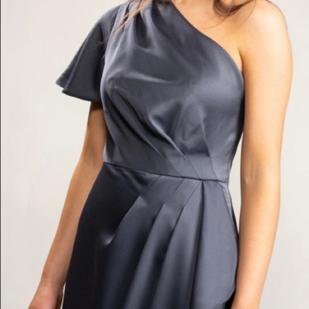 Ted Baker Ridah waterfall one shoulder dress - Picture 2 of 10